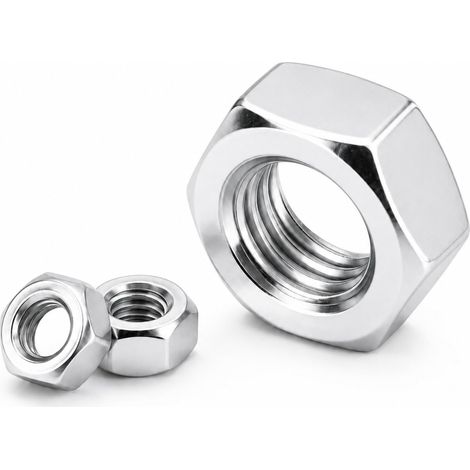 Ecrou M10 INOX A2 Hexagonal Nut Ø 10mm, LOT DE 10 Pcs (1/5)