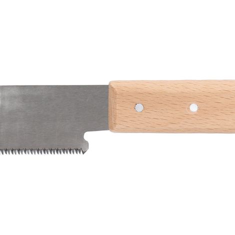 Petite scie à main, lame SK5, manche en bois de hêtre, denture fine, pour le travail du bois, le tenonnage et le mortaisage.