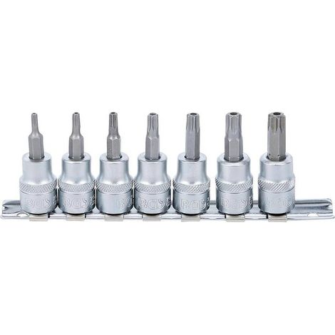 Jeu de Douilles à Embouts 10 mm (3/8) - Profil T Torx T15-T50, 7 pcs - Précision et Polyvalence - D-Work (1/5)