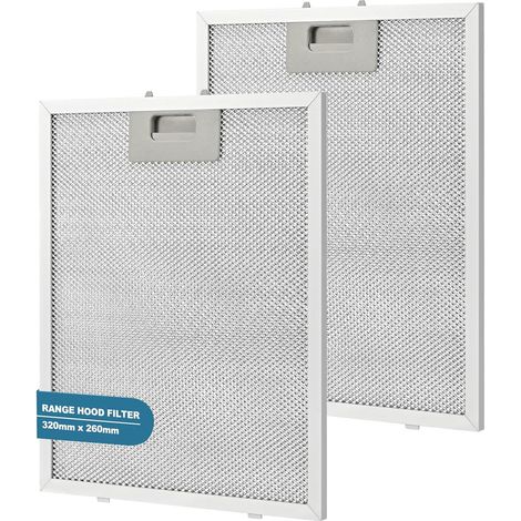 2 Pièces 320mm x 260mm Filtre pour Hotte Aspirantes Filtre à Graisse (1/5)