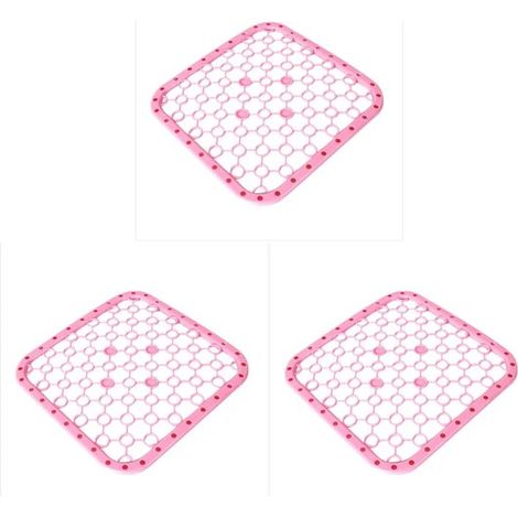Égouttoir - 3 pièces - Tapis d'évier - Polypropylène - Protection d'évier - Égouttoir - Accessoires de cuisine - Tapis de lavabo - Tapis protège l'évier, la vaisselle contre les rayures et les dommage (1/5)