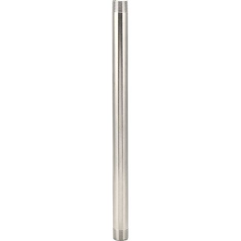 Raccords de connecteur de, Raccords de tuyauterie Raccords mamelon de tuyau fileté en acier inoxydable de 30 cm pour les raccords de tuyauterie de gaz de matériel de plomberie(1) (1/5)