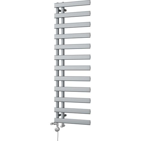 Agar - Silver Dual Fuel Towel Rail H1564mm x W500mm Thermostatic (1/3)