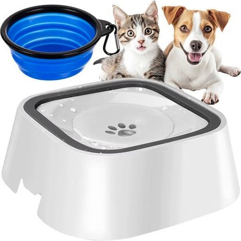 Filiyano-Bol anti-déversement 1,5 L avec plateau flottant + tasse pliable en silicone (1/5)