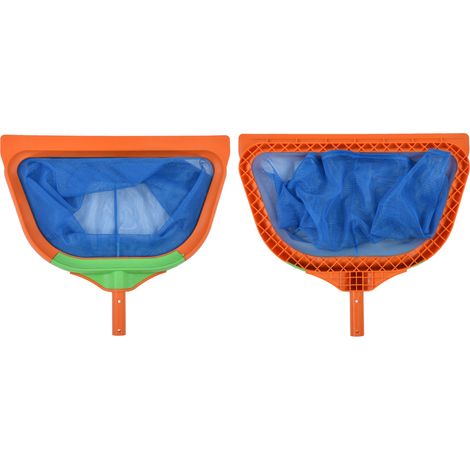 Verstärktes orangefarbenes Poolskimmernetz, robustes Tiefwasser-Bergungsnetz, Teichreinigungswerkzeug und Zubehör (extra große Größe) (1/5)