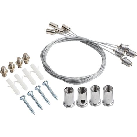 Support de montage pour radiateur infrarouge avec câble en acier (1/5)
