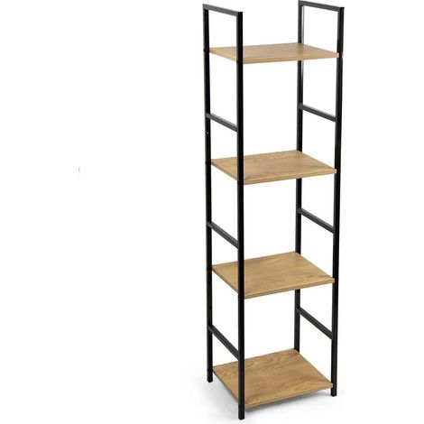 Metallregal mit 4 Ablagen 29x24x112