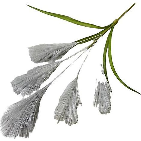 Fleurs artificielles de la pampa, style bohème, réalistes, inaltérables, duveteuses, pour la décoration de mariage et d'intérieur.gris (1/5)