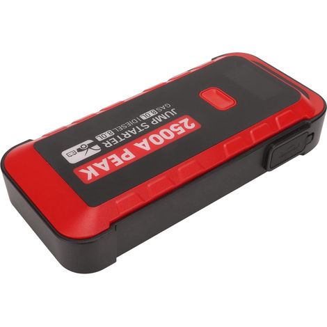 Démarreur De Batterie Portable pour Voiture 2500 A 25800 Mah avec Écran LCD Et Rapide USB pour Démarrage en Toute Sécurité (1/5)