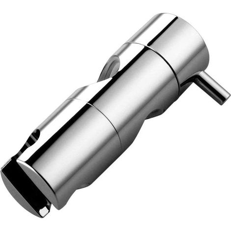 Support pour Douchette Réglable sur Rail Fixation Douche à Main Modèle AK-7 Chrome Poli Rotation 360° (1/2)