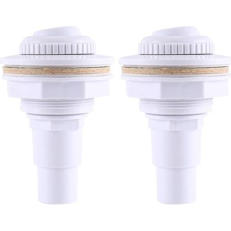 Joint de raccord de jet de retour complet pour piscine hors sol 2 pièces et adaptateur de tuyau mâle 1-1/2 pouce et écrou 3/4 pouce (1/3)