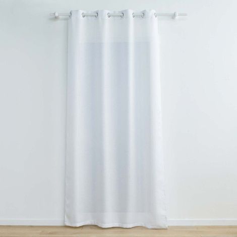Rideau à Œillets "Zeline" 140x260cm Blanc (1/5)