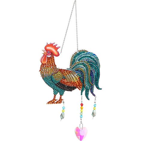 Peinture diamant attrape-soleil carillon éolien ornement suspendu (1/5)