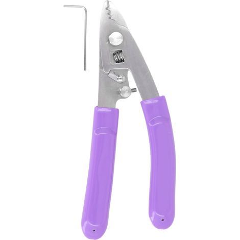 Fiber optic cable stripper, 3-hole stainless steel cable stripping tool with return spring CFS-3 (1/5)