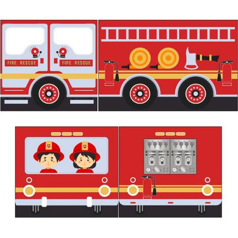 Tente de lit Fire Truck (1/4)