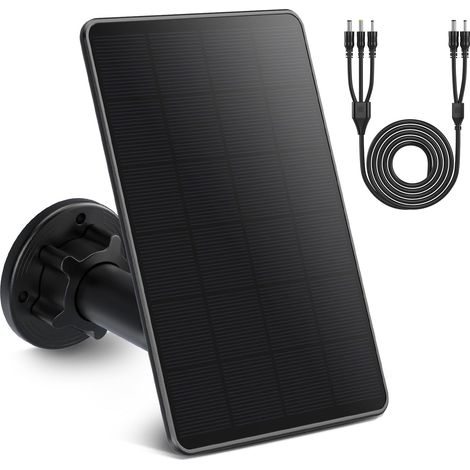1 Panneau Solaire 6000mAh, Silicium Monocristallin, Étanche IP66, Pour Caméra Chasse 6V/12V