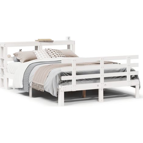 Maison Exclusive - Estructura de cama con cabecero madera de pino