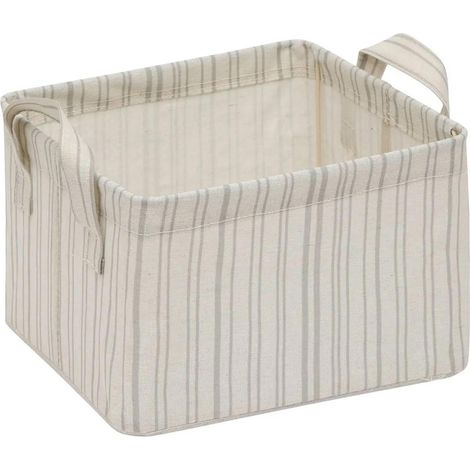 Panier de Rangement Pliable "Silnéa" 25cm Beige Lin (1/5)