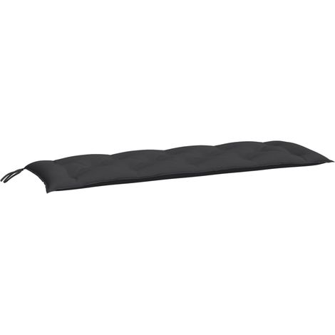 Gartenbank-Auflage Schwarz 150x50x7 cm Oxford-Gewebe vidaXL