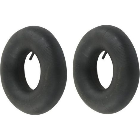 Lot de 2 chambres à air 145/70-6 avec tige de valve droite en caoutchouc pour karts 90 cc, diables, tondeuses à gazon (1/4)