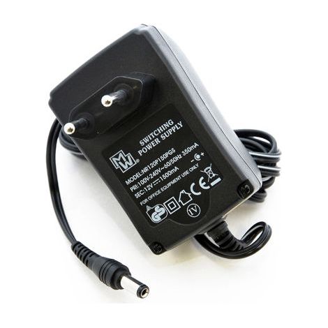 12V 1,5A 100–240V Schaltnetzteil – Optimierte Last mit 1V Spannungsabweichung – Komponenten entsprechen den Richtlinien CE, WEEE und RoHS