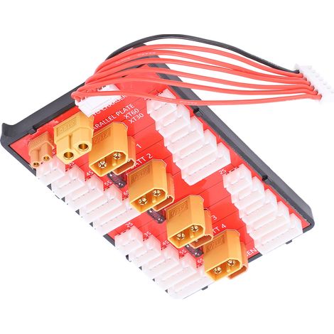 Plaque de connexion XT60/XT30 pour batteries LiPo 2S-6S, adaptée aux modèles radiocommandés RC (1/5)