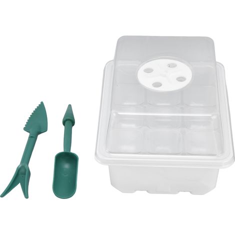 5er-Set Anzuchtschalen mit 12 Belüftungslöchern, robuste Saatgutbox zum Anpflanzen (1/5)