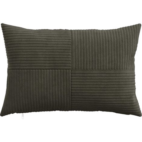vidaXL Funda de almohada 6 pcs ALMELO Gris antracita 50 x 80 cm pana (1/2)
