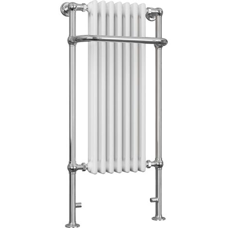 Balmoral - Traditional Towel Radiator - H1130mm x W553mm - Floor Standing (1/3)
