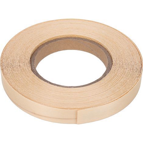 1 rouleau de bandes de chant en bois de bouleau, ruban adhésif thermofusible pour la restauration de meubles d'armoire, largeur 1.9cm, longueur 15M (1/5)