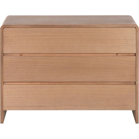 Comoda Paulownia Olmo 100X40X74 3 Cajones Natural (1/5)