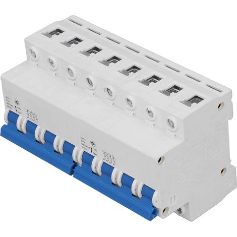 Disjoncteur compact à rail DIN, commutateur de transfert manuel double alimentation AC400V 4P+4P 6000A, interrupteur de secours modulaire pour tableau électrique. (1/5)