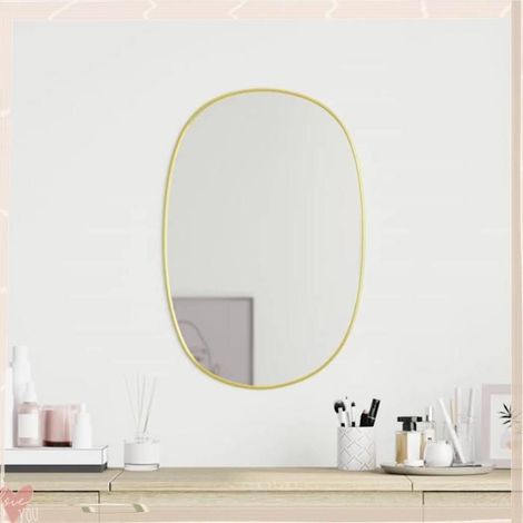348217 Miroir mural Doré 50x35 cm (1/5)