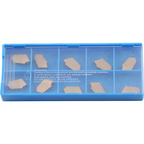 Lot de 10 plaquettes de tournage CNC GTN3, accessoires d'usinage robustes en acier, lames durables HW190223113 pour machines-outils (1/5)