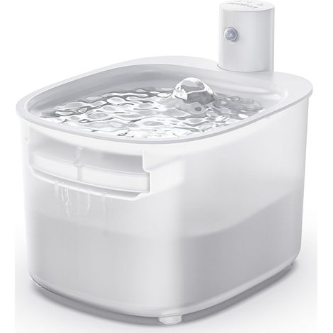 Kabelloser Katzenbrunnen – Kabellos gesteuerter Katzenbrunnen mit Bewegungssensor – 2,6 l batteriebetriebener automatischer Wasserspender – 3000 mAh Akku (1/5)