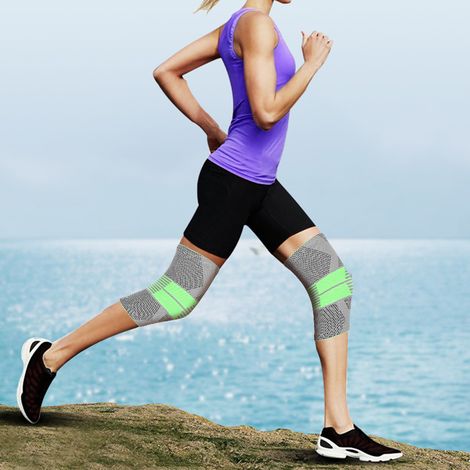 Genouillères de Compression en Nylon pour Fitness, Musculation et Protection des Articulations (1/5)