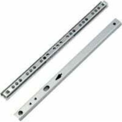 Coulisse Tiroir 2 paire Glissières pour Tiroirs en Métal à Roulement à Billes Coulisses à Bille Rails de Tiroirs à Coulisse Glissières à Roulement à Billes pour Tiroir de Meubles 246x17x10mm (1/5)