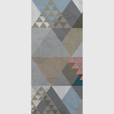 Poster intissé - Abstraction du triangle gris - 90x202 cm (1/3)
