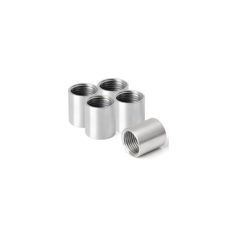 1/2" Raccord droit femelle fileté acier inoxydable,connecteurs droits en acier inoxydable 304,raccords de tuyauterie femelles,5pcs(DN15) (1/5)