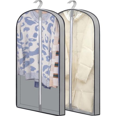 Online Store - Sacs à poussière pour vêtements, 100 cm, résistants à l'humidité, en plastique, protègent les vêtements, lot de 2. (1/5)