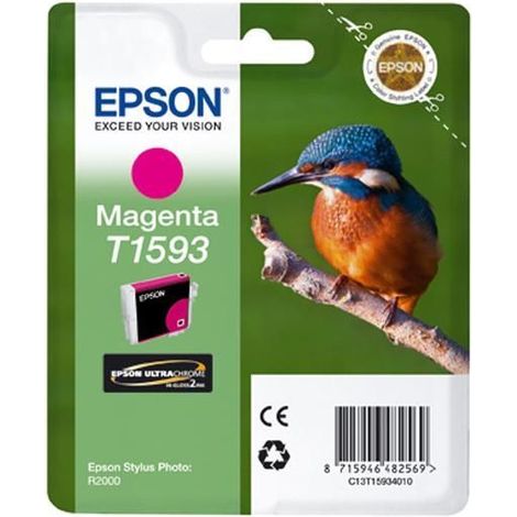 EPSON T1593 Tinte magenta Standardkapazität 1-pack blister ohne Alarm Stylus Foto R2000 (C13T1593401 (1/5)