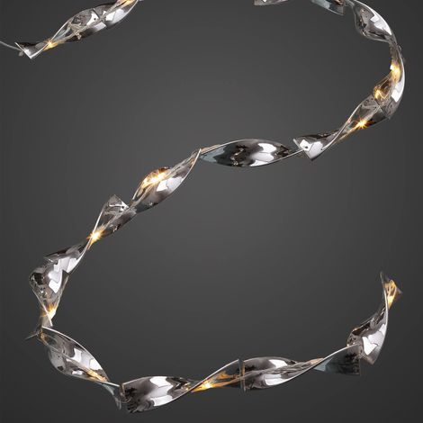 Guirlande lumineuse spirale à LED à piles Argenté (1/4)