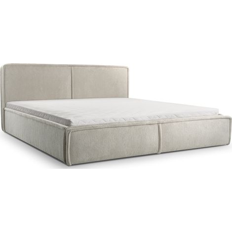 Selsey Cordo - Polsterbett mit Bettkasten, beiger Cordstoff, 160x200 cm (1/5)