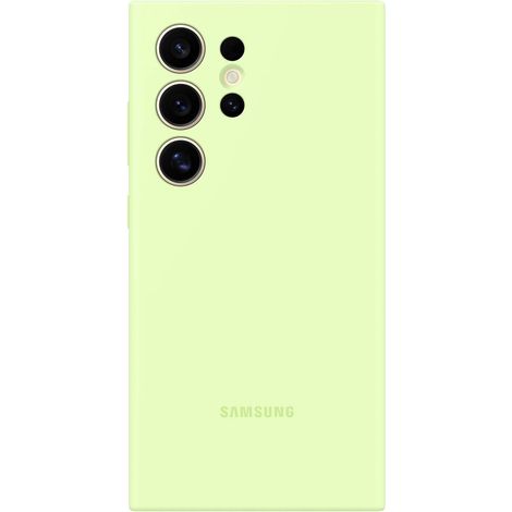 Original Silikonhülle für Samsung Galaxy S24 Ultra Silikonhülle hellgrün (1/3)