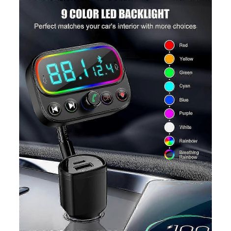 Adaptateur Bluetooth pour voiture USB-C PD, émetteur Bluetooth sans fil, kit Bluetooth pour voiture 2025 (1/3)