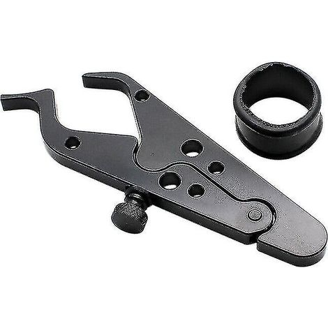 Cable Clamp - Billet Aluminum - For Motorcycle Clutch Throttle Brake Cable - Handlebar Frame Mount - 1 Piece (1/5)