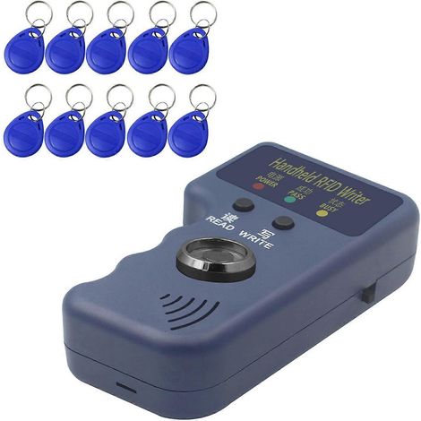 Cloneur de clés universel, adapté aux graveurs de cartes à puce TM, aux photocopieurs TM, aux photocopieurs de cartes à clés portables (machines multicolores 125 kHz) et aux systèmes à 10 cartes. (1/5)