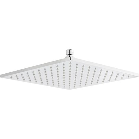 Nuie LED Square Fixed Shower Head 300mm x 300mm - Chrome (1/5)