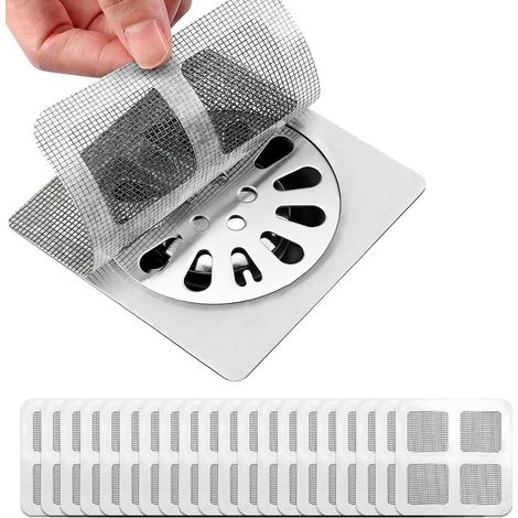 Autocollants jetables pour siphon de douche, nouveaux attrape-cheveux jetables 2026, filtres et grilles de siphon de sol pour salle de bain (1/5)