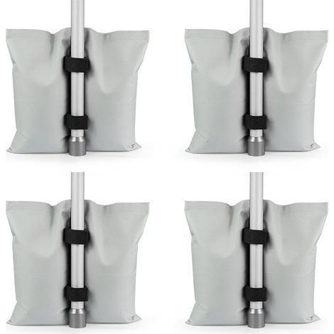 Paquete de 4 arenas resistentes para cenadores, de grado industrial, para patas, toldos, sombrillas y carpas. (1/5)